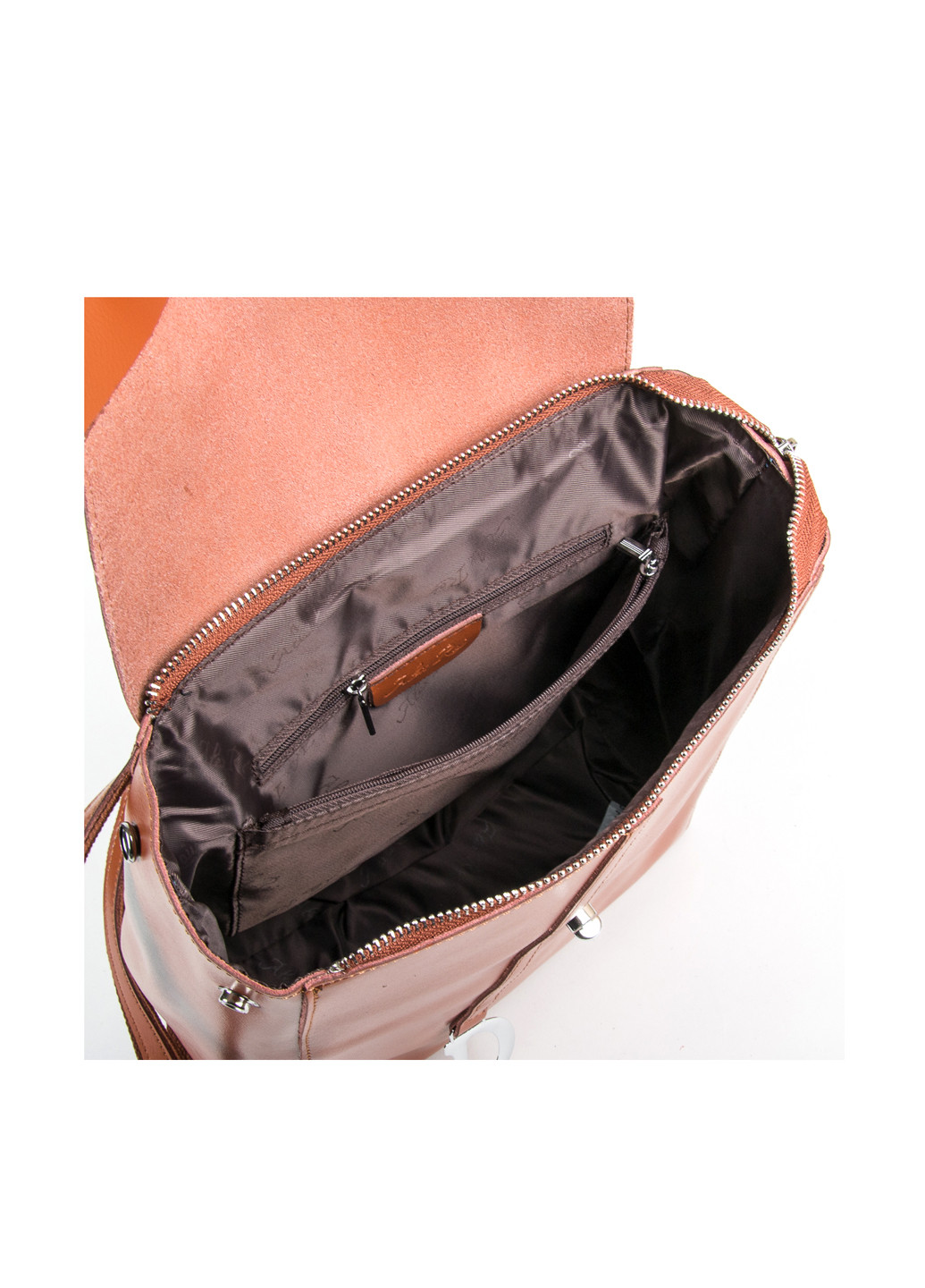 Рюкзак Alex Rai однотонный светло-коричневый кэжуал