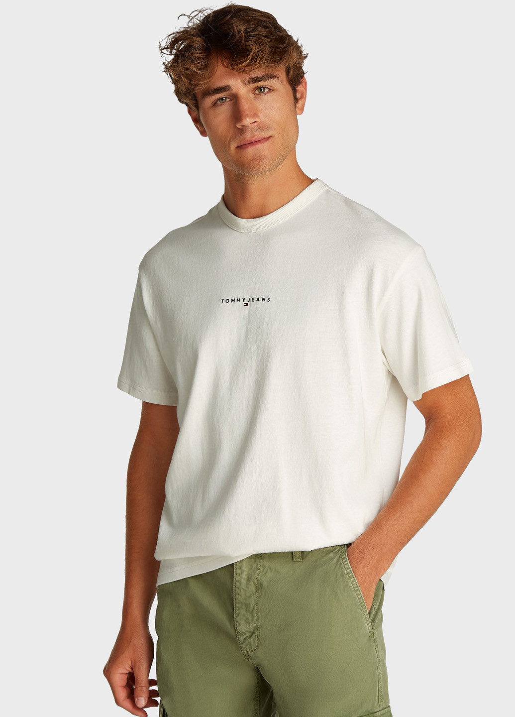 Біла футболка Tommy Jeans