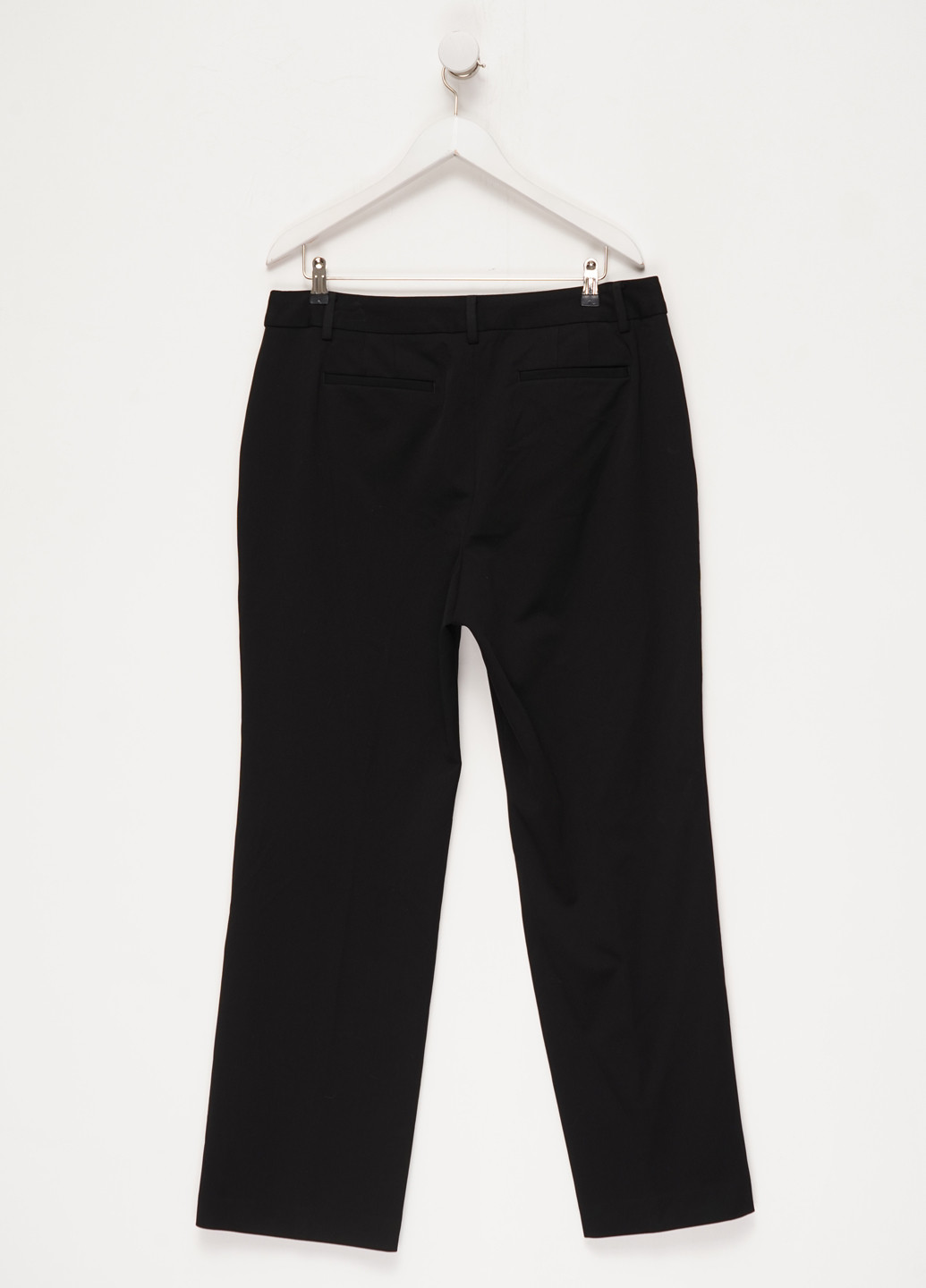 Черные кэжуал демисезонные прямые брюки Talbots