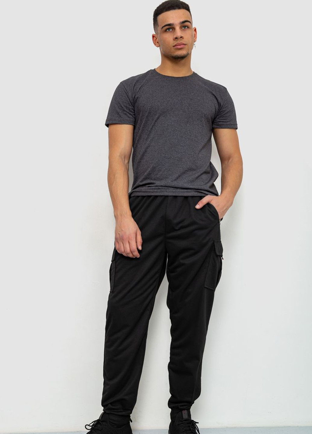 Черные спортивные демисезонные джоггеры, карго брюки Ager