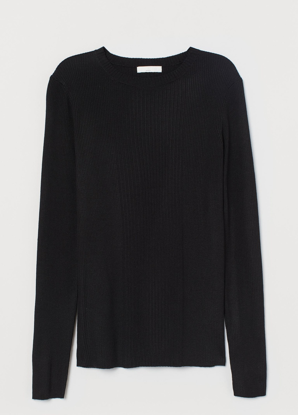 Черный зимний свитер H&M