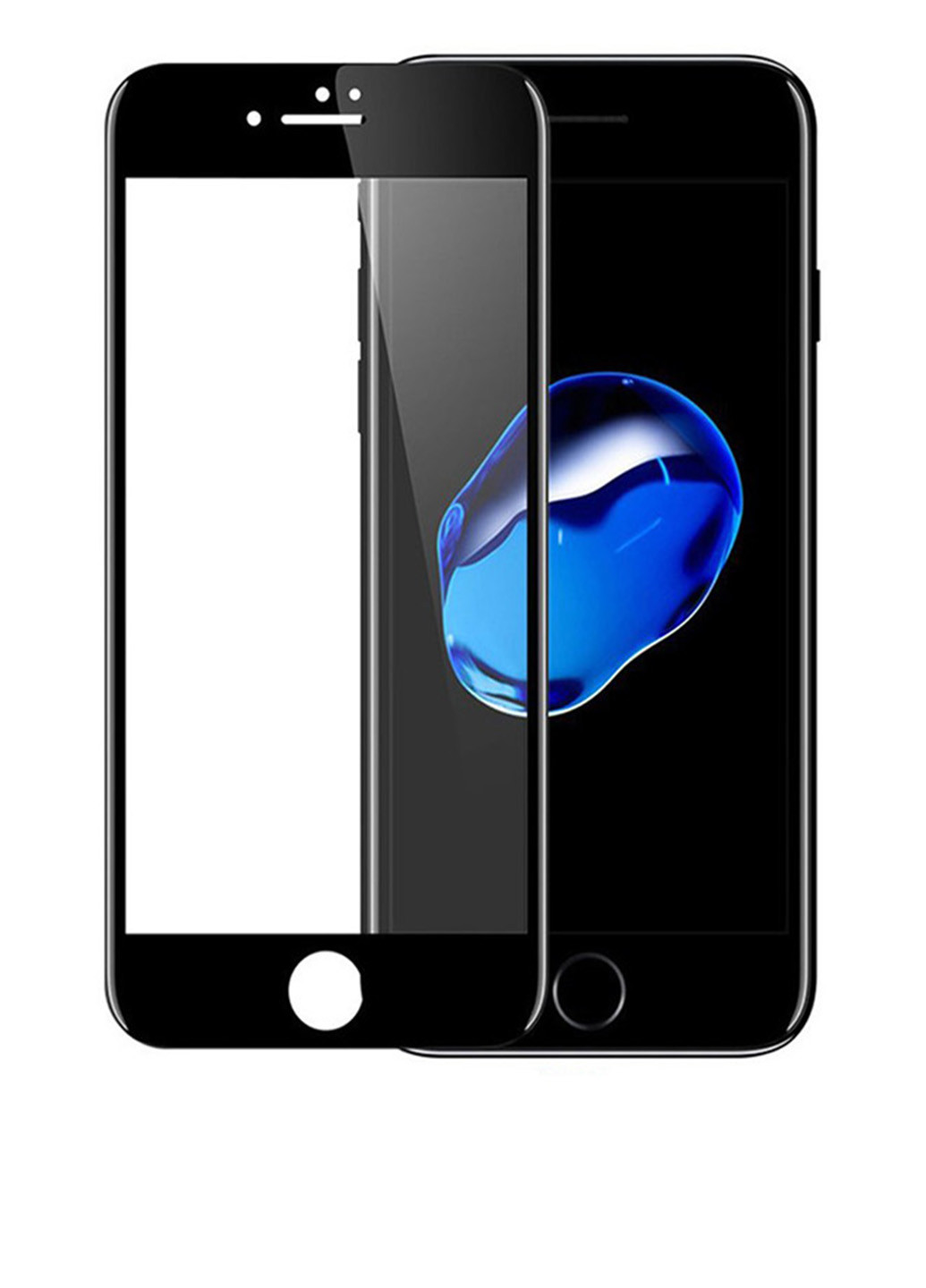 3D Стекло на iPhone 7/8 black защитное CAA (72486973)