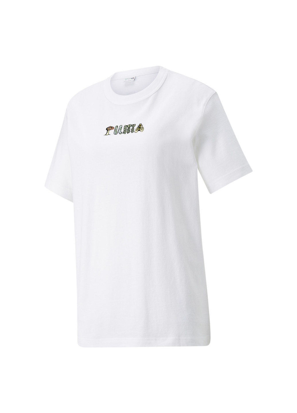 Белая всесезон футболка downtown relaxed graphic women's tee Puma