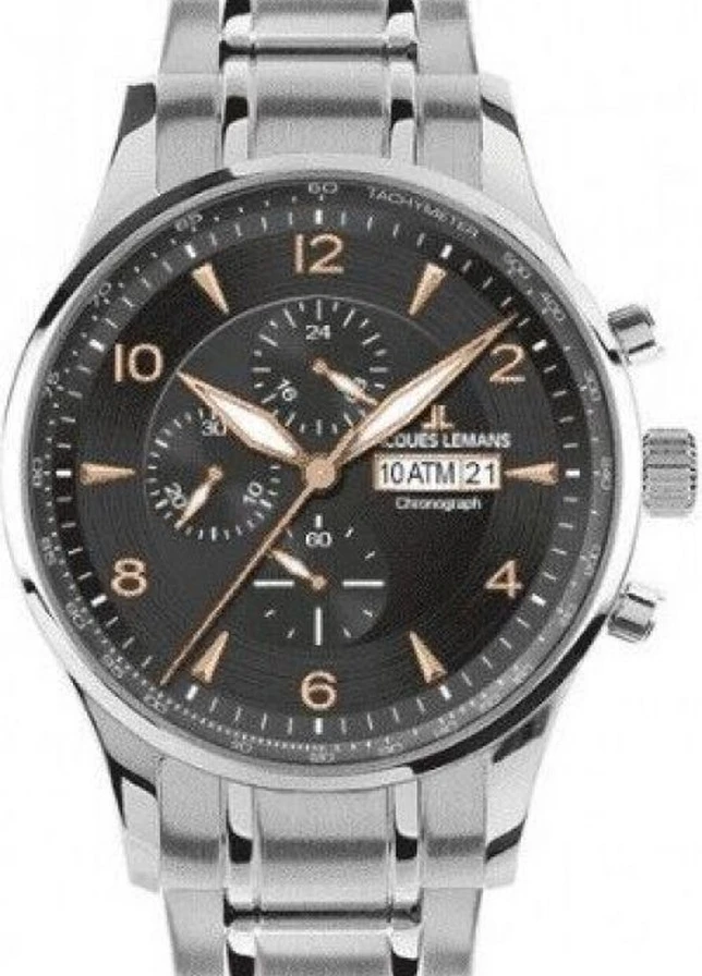 Чоловічі Годинники 1-1844K кварцові класичні Jacques Lemans (226698713)