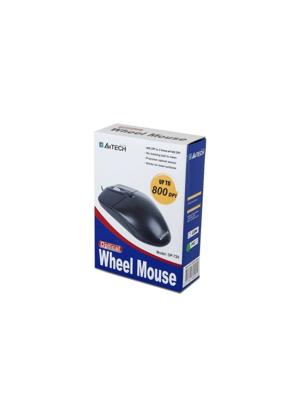 Мышка OP-720 Black-USB A4Tech (253547410)