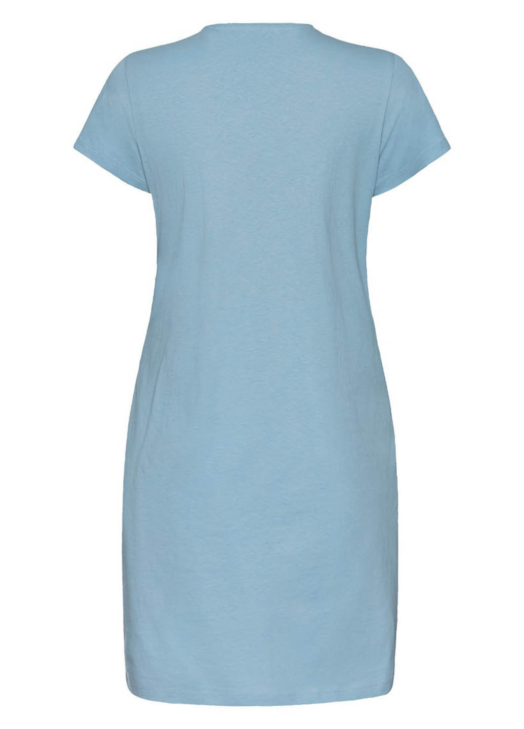 Голубое домашнее платье платье-футболка Esmara с надписью