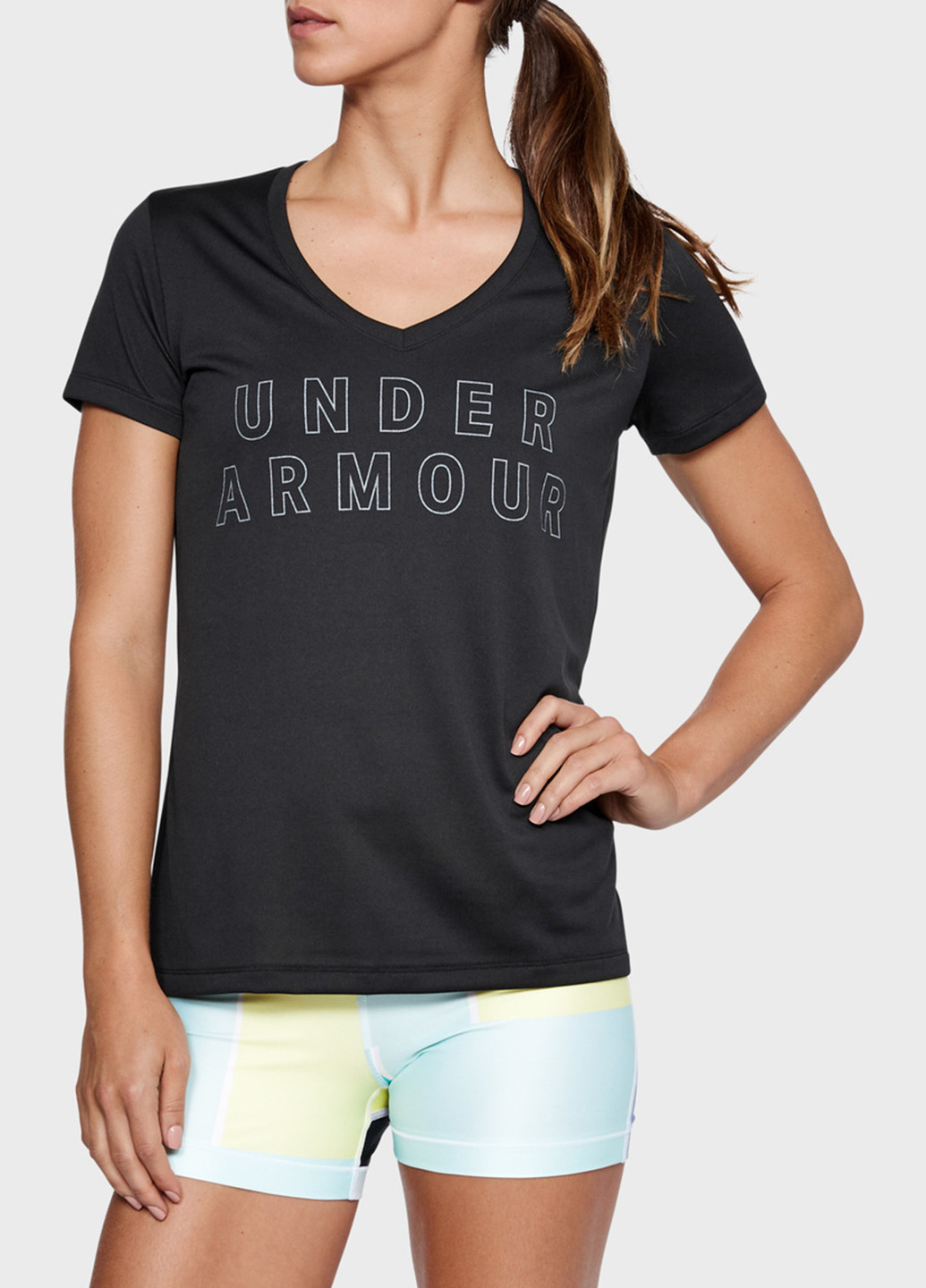 Чорна всесезон футболка з коротким рукавом Under Armour
