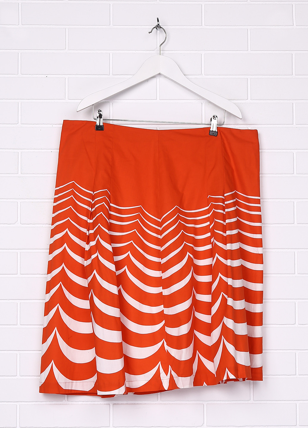 Оранжевая кэжуал в полоску юбка Bodenschatz клешированная