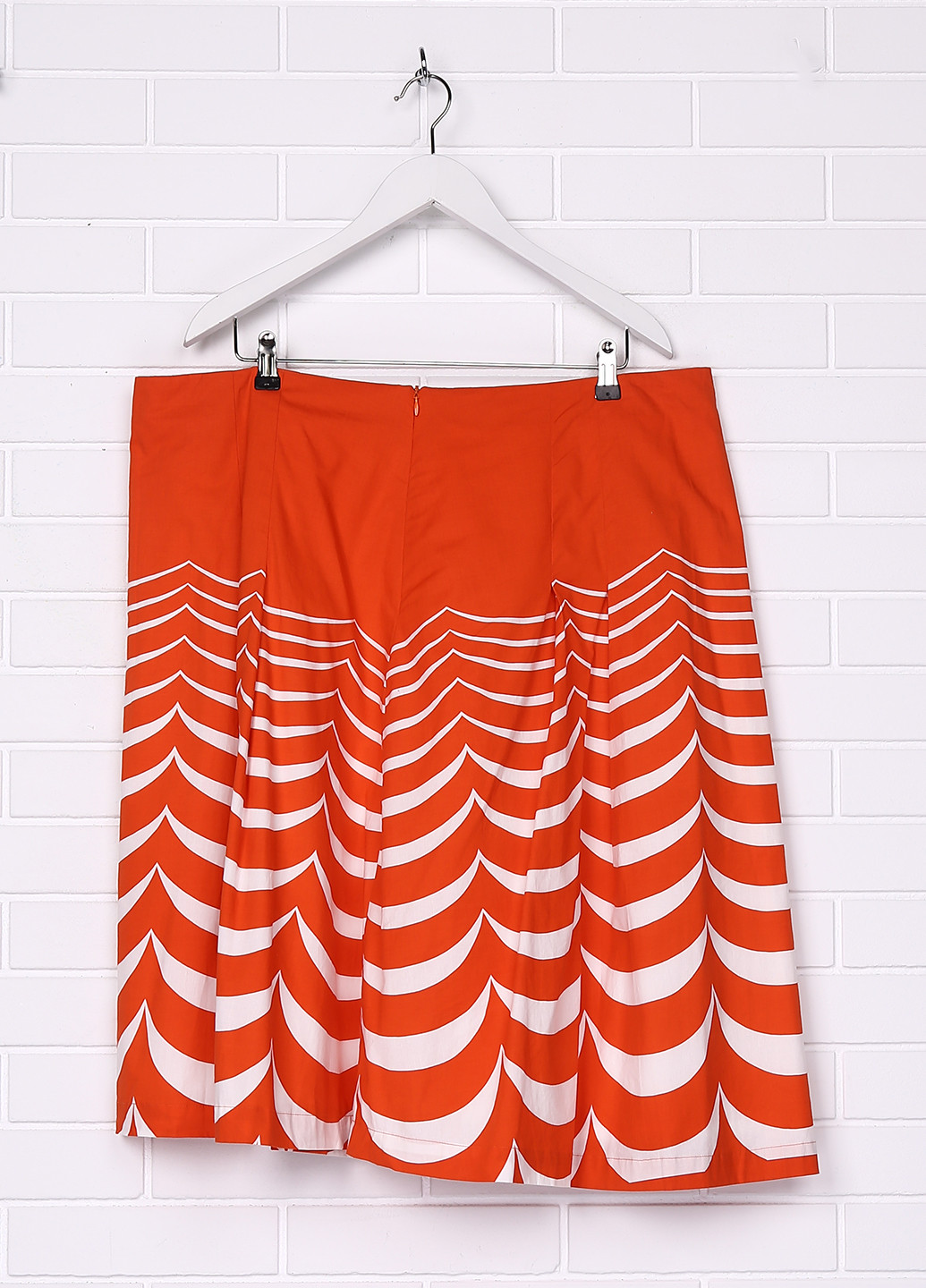 Оранжевая кэжуал в полоску юбка Bodenschatz клешированная
