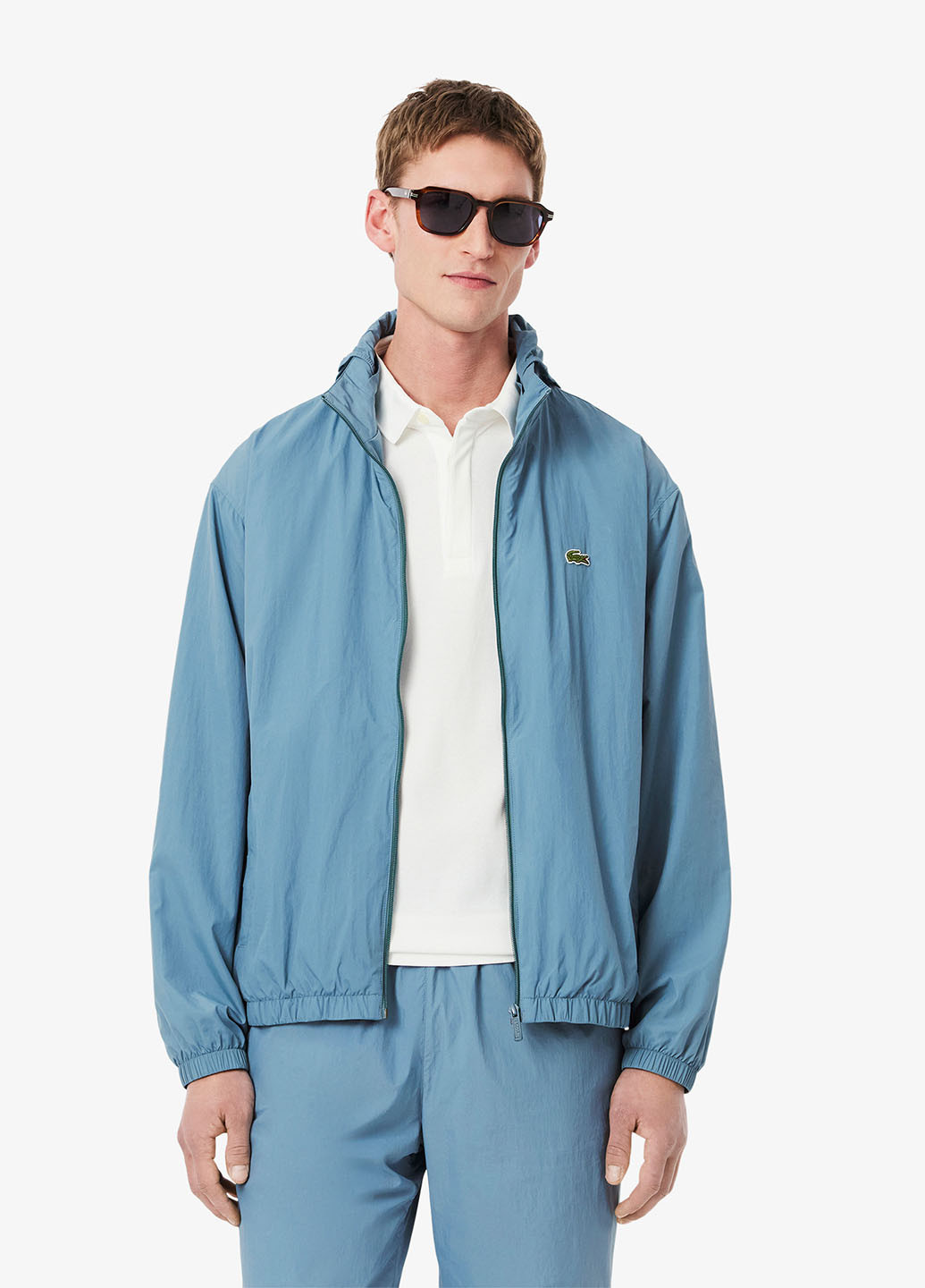 Блакитна демісезонна куртка Lacoste