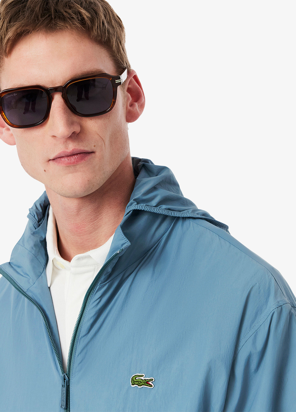 Блакитна демісезонна куртка Lacoste