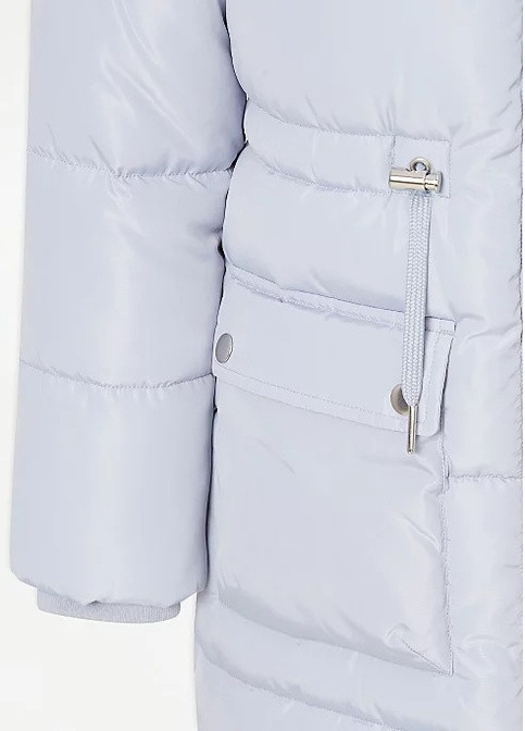 Голубая зимняя зимняя куртка на меху для девочки 303274 George