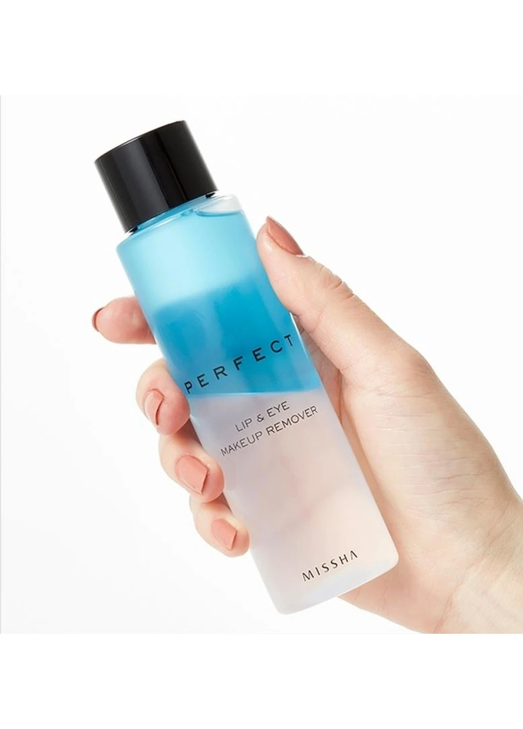 Двофазний засіб для демакіяжу з очей Perfect Lip Eye Makeup Remover 155 мл MISSHA (254953378)