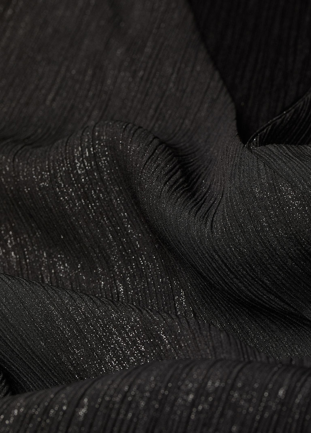Черное вечернее платье а-силуэт H&M меланжевое