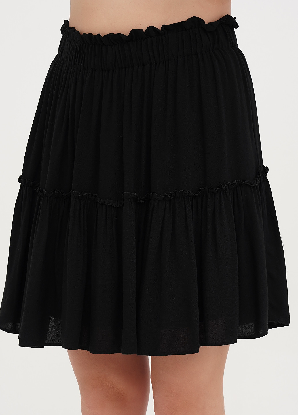 Черная кэжуал однотонная юбка Imperial клешированная