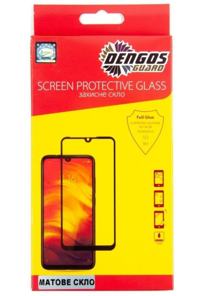 Скло захисне Full Glue Matte Xiaomi Redmi Note 9s (TGFG-MATT-26) (TGFG-MATT-26) DENGOS (203961663)