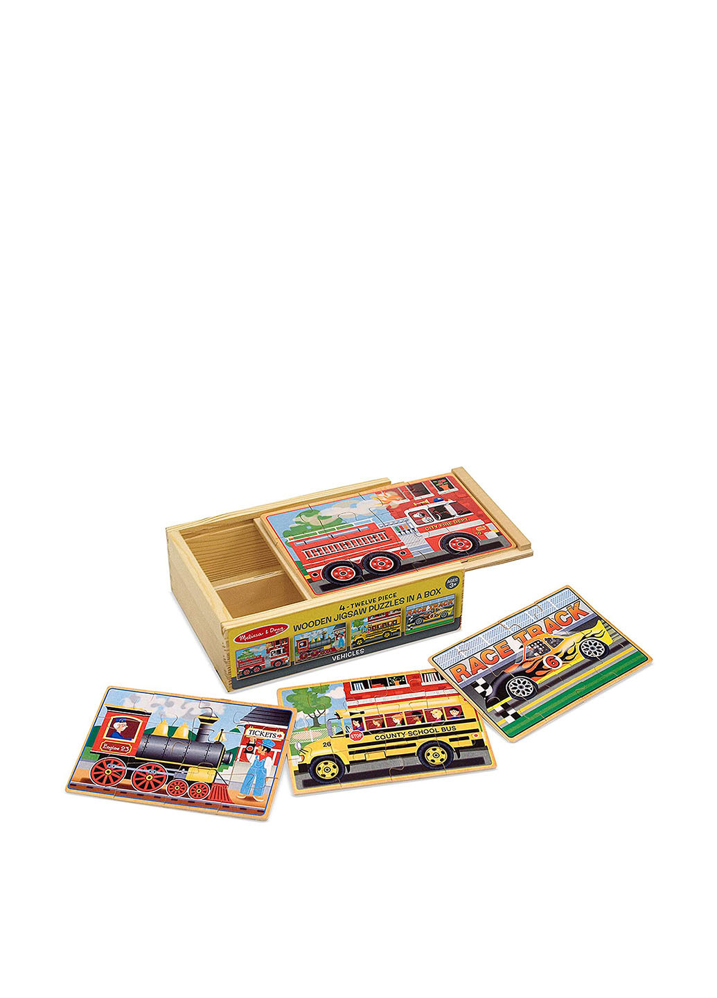 Пазл Транспорт, 6,4х15,5х20,3 см Melissa & Doug (251317917)