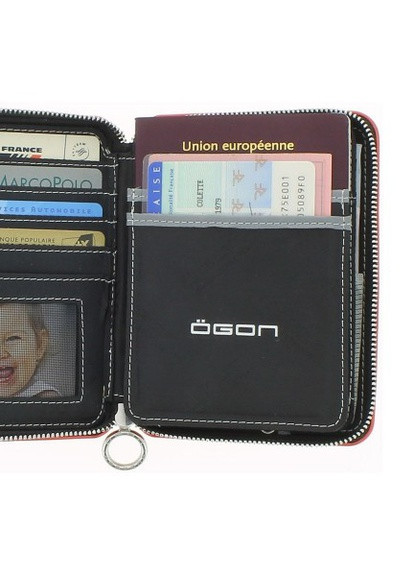 Кошелек на молнии OGON Quilted Passport; синий Ogon Designs (234706044)