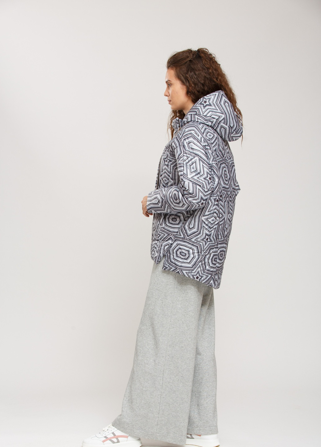 Белая демисезонная куртка Alberto Bini