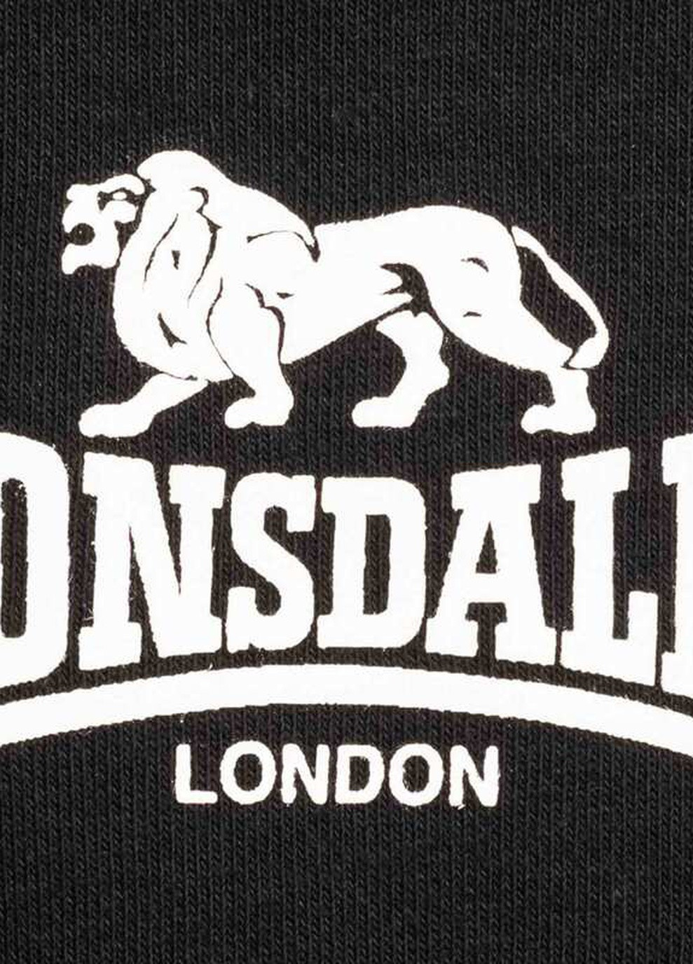 Свитшот Lonsdale - крой логотип черный кэжуал - (243483766)