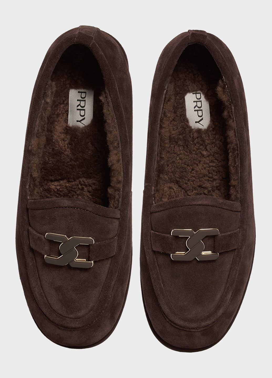 PRPY Туфлі темно-коричневий з натуральна замша, китай — зима (361270820)