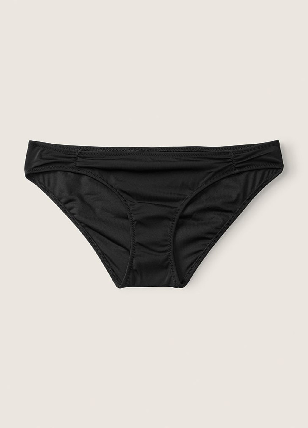 Черный демисезонный купальник (лиф, трусики) халтер Victoria's Secret