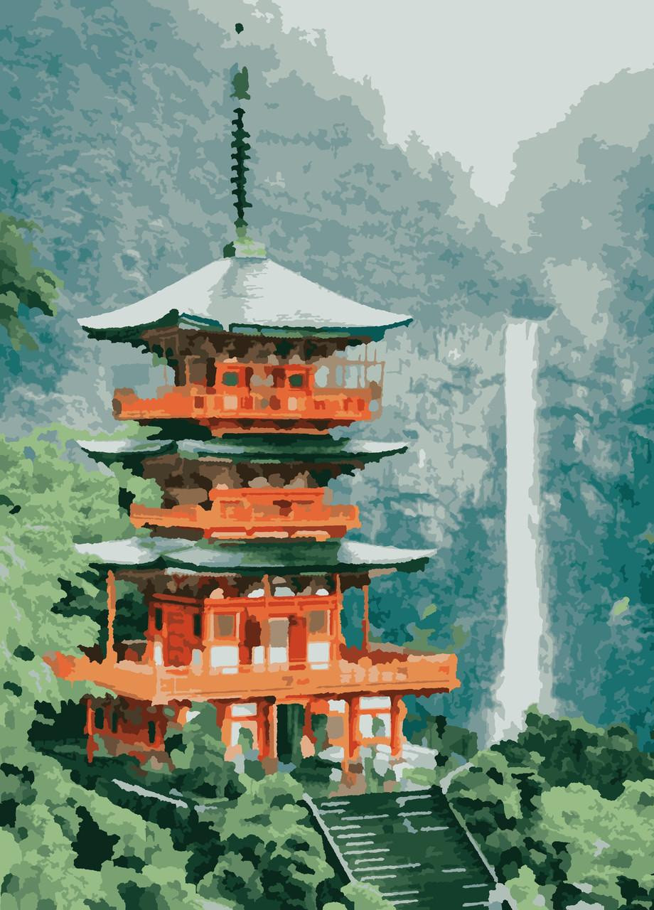 Картины по номерам "Пагода" 40*50см No Brand (254584048)