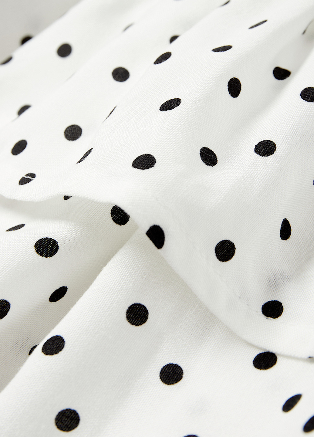 Белая кэжуал в горошек юбка C&A