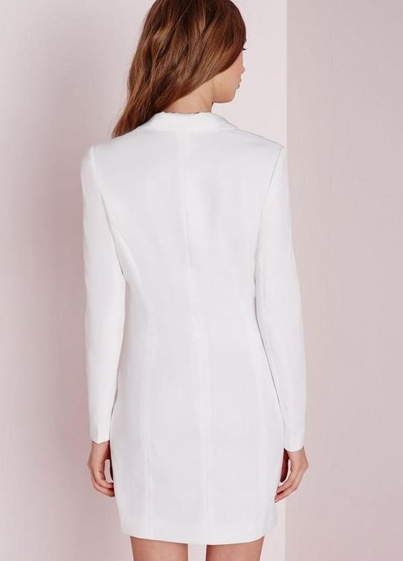 Белое вечернее платье рубашка First Woman однотонное
