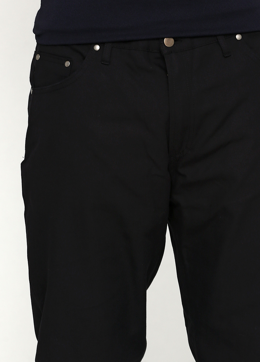 Черные кэжуал демисезонные прямые брюки Firmato