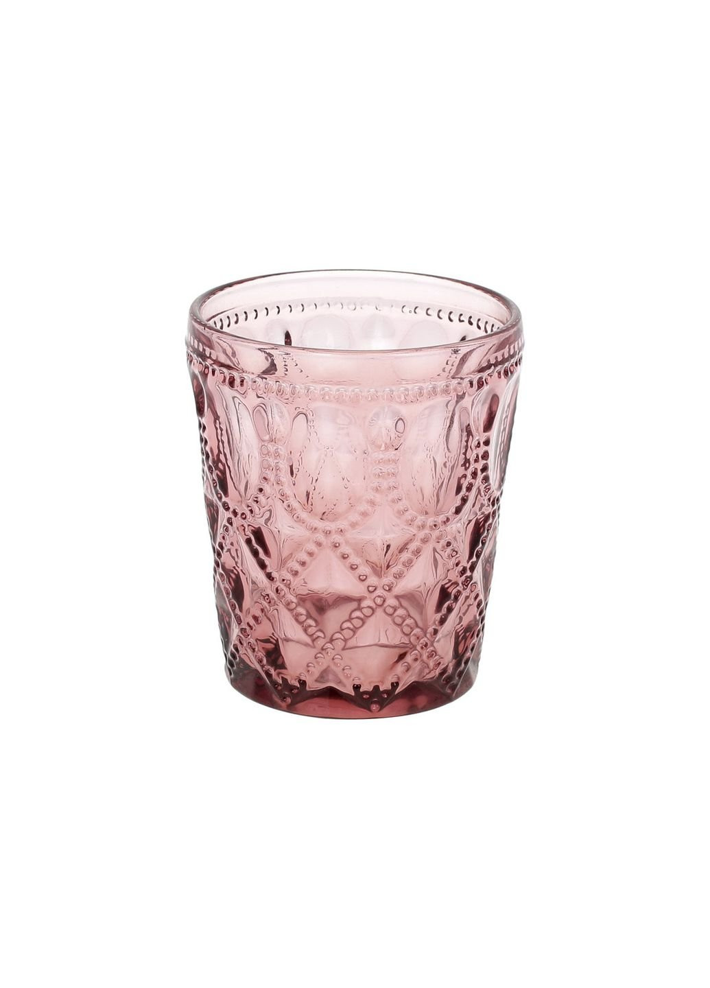 Склянка низька Bona Di 581-033 350 мл рожева BonaDi (253609910)