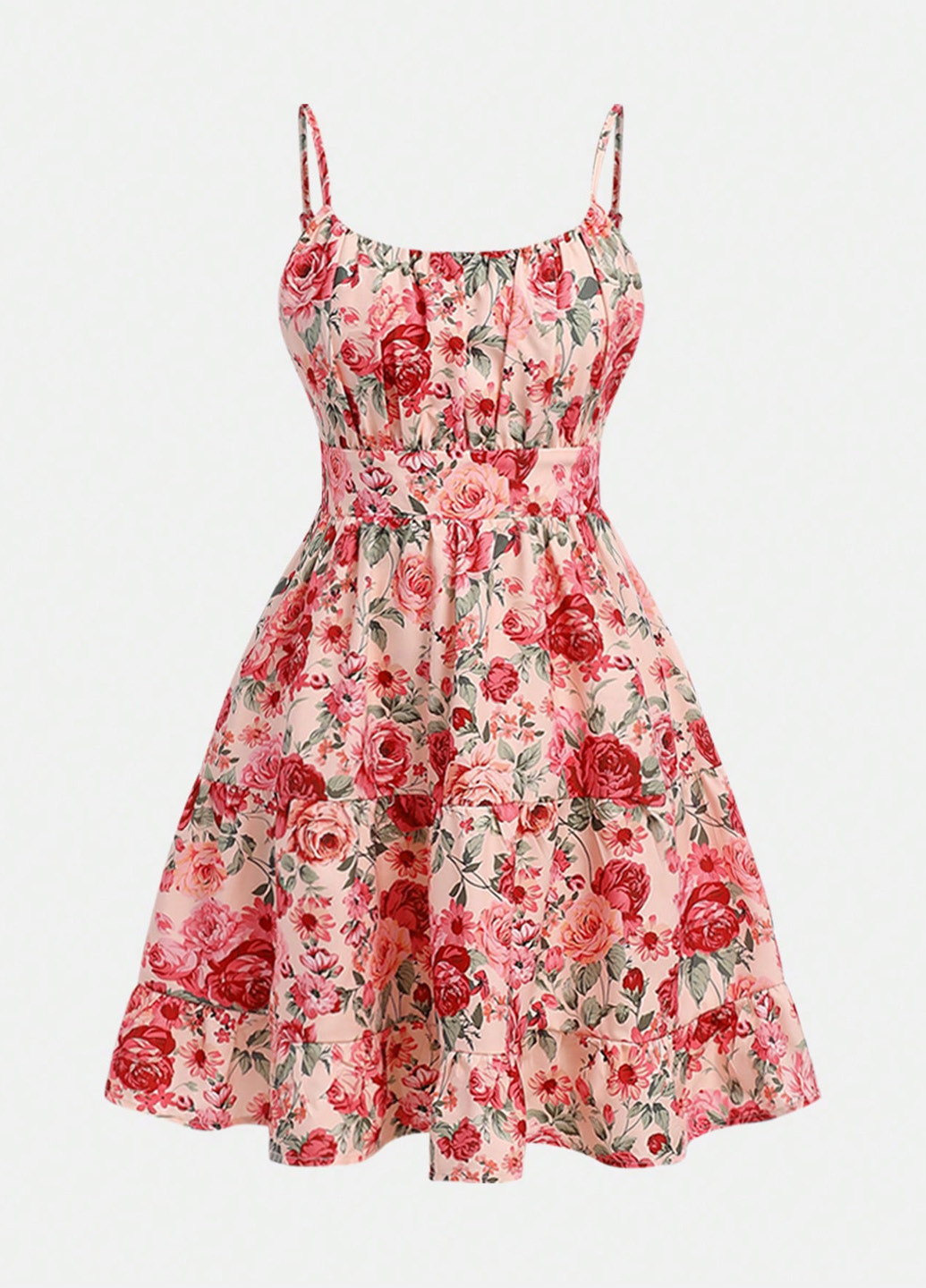 Красный летний комплект (болеро, платье) SHEIN