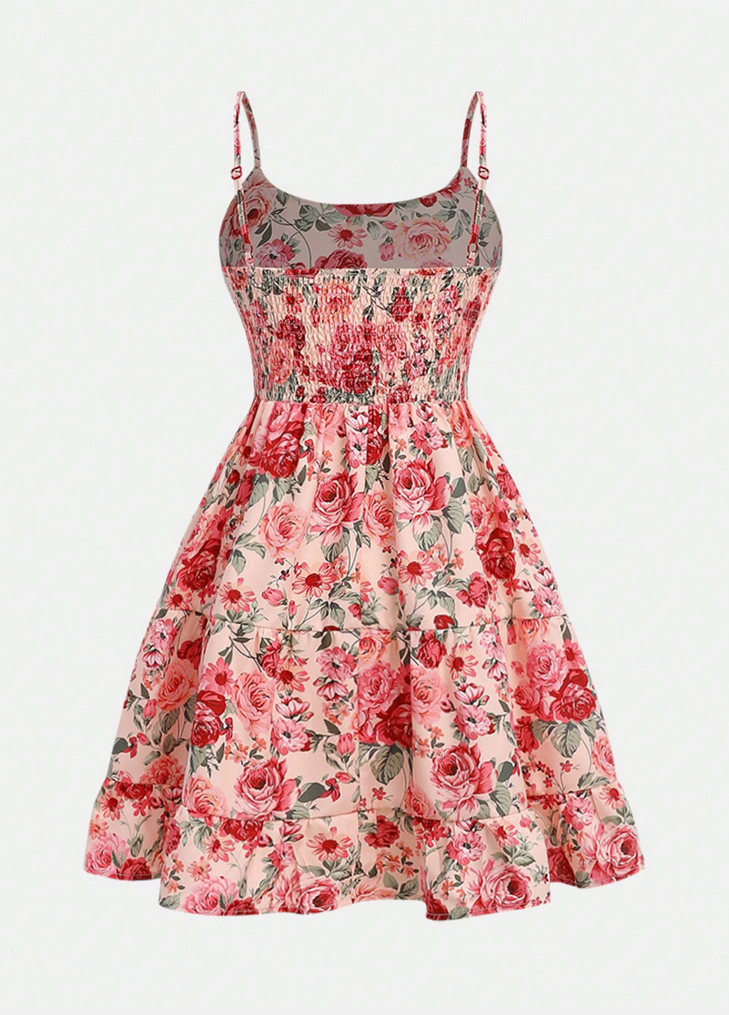 Красный летний комплект (болеро, платье) SHEIN