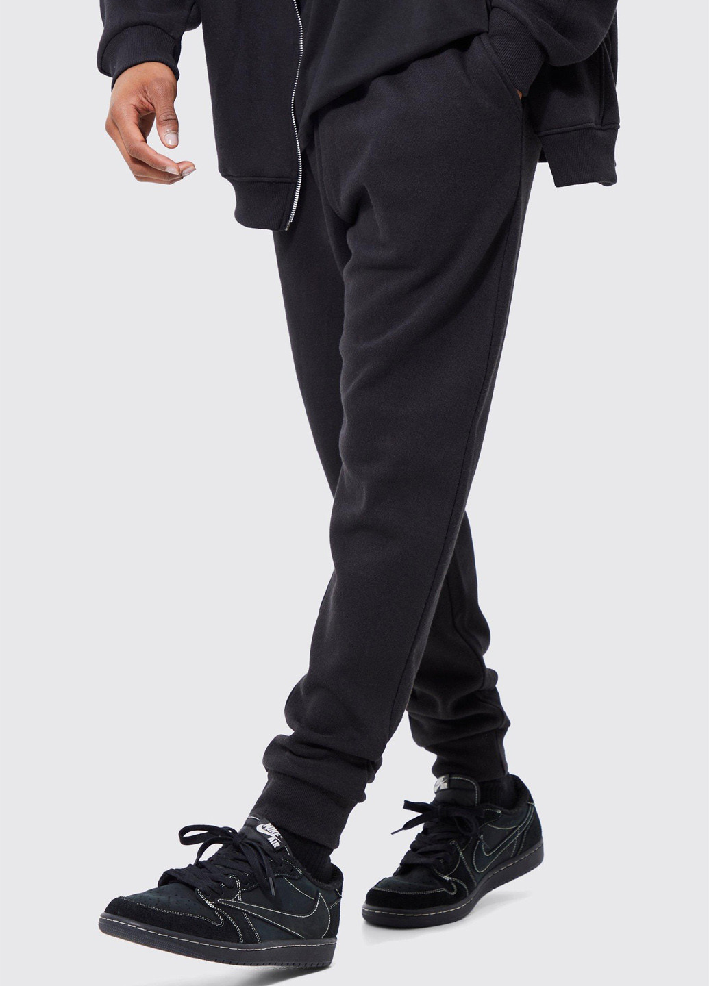 Черные спортивные демисезонные джоггеры брюки Boohoo