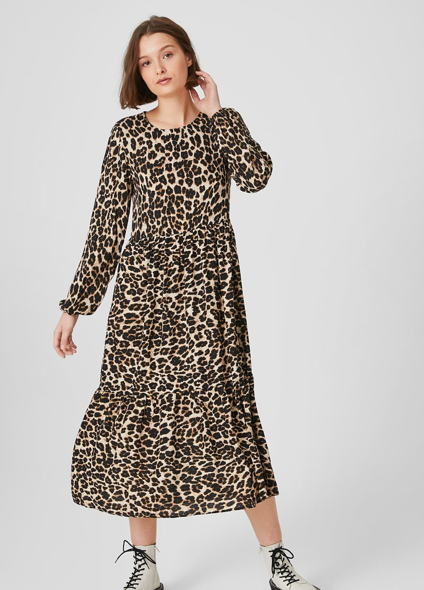 Комбінована кежуал сукня C&A леопардовий
