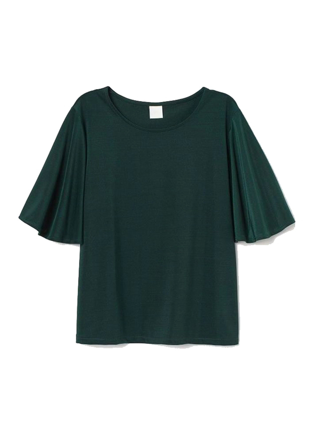 Темно-зелёная блуза H&M