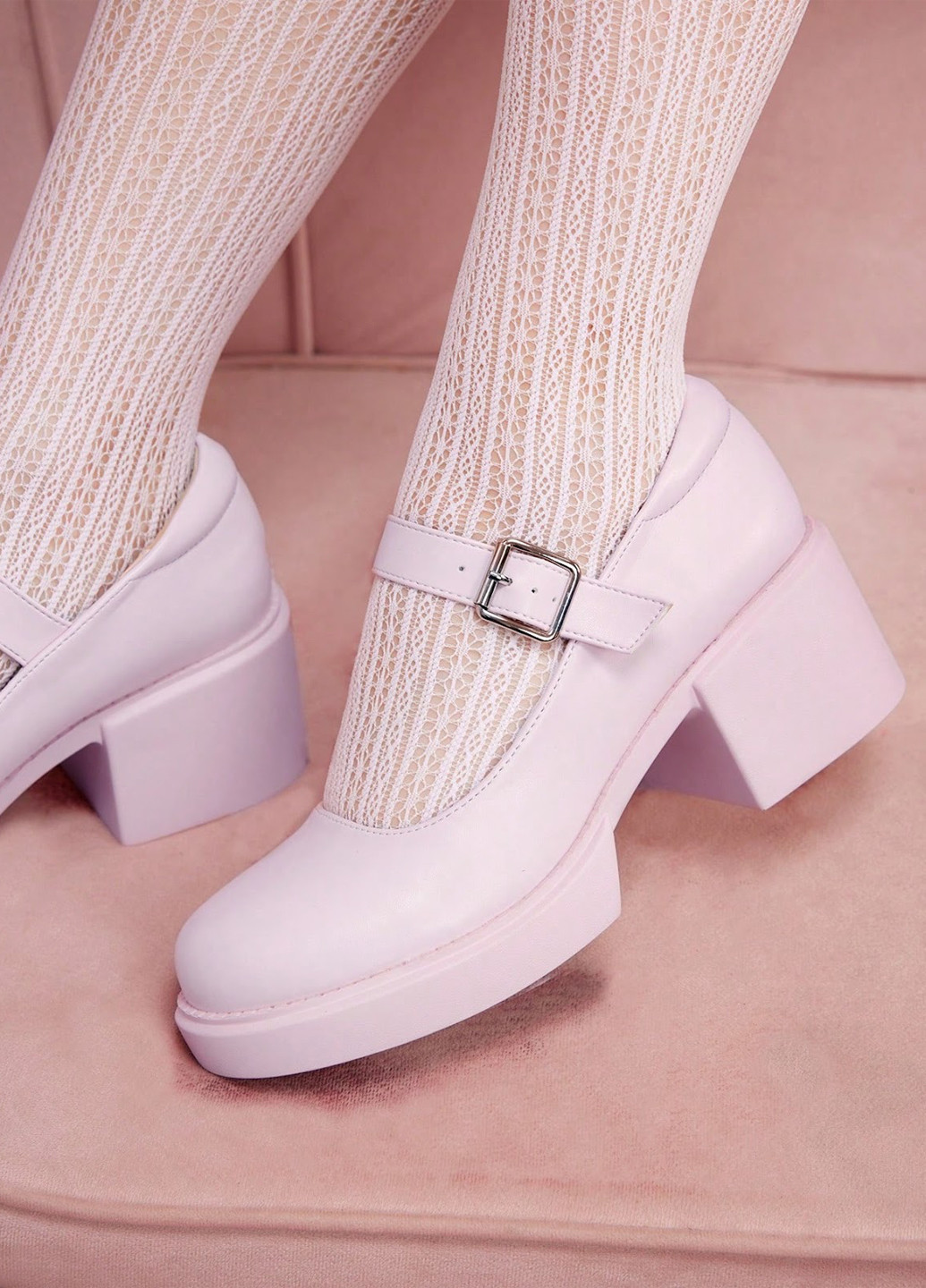 SHEIN Туфлі мері джейн світло-рожевий з штучна шкіра, китай — демісезон (322984632)