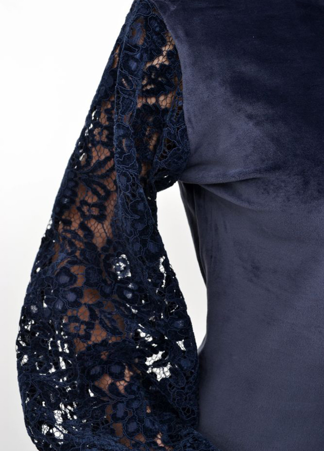 Темно-синее коктейльное платье футляр Ager однотонное
