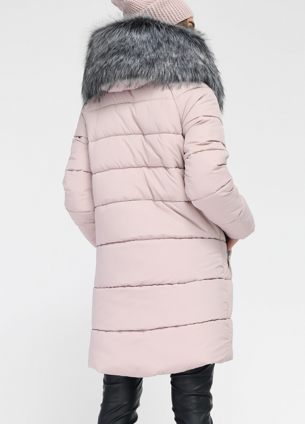 Бледно-розовая зимняя куртка X-Woyz