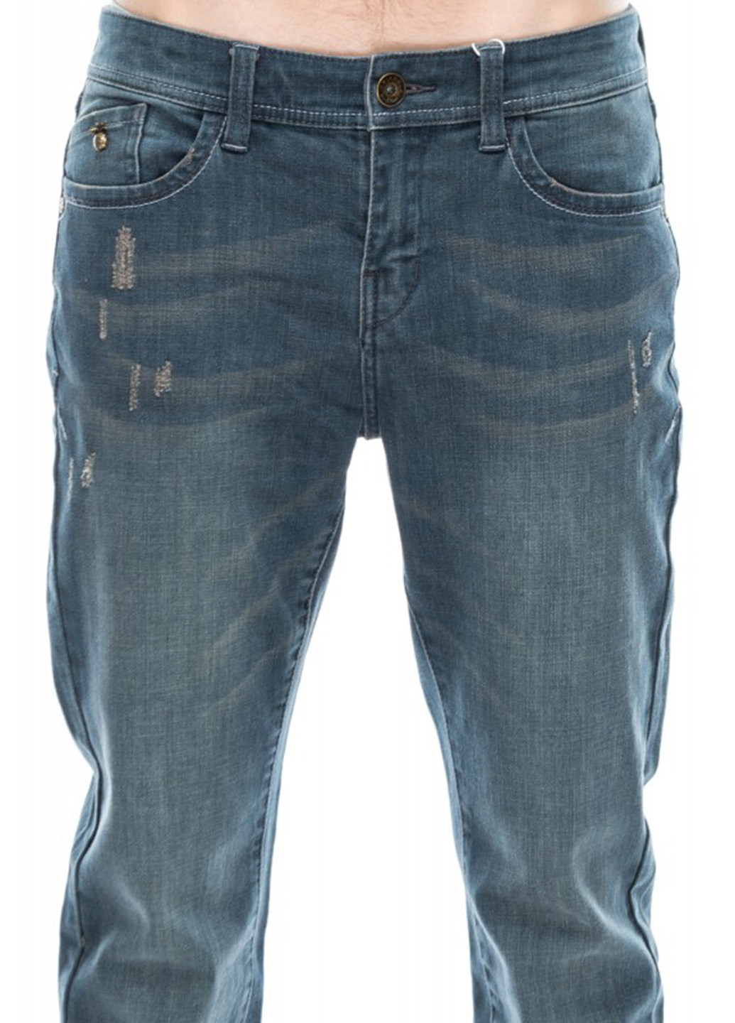 Синие демисезонные с низкой талией джинсы S.Oliver