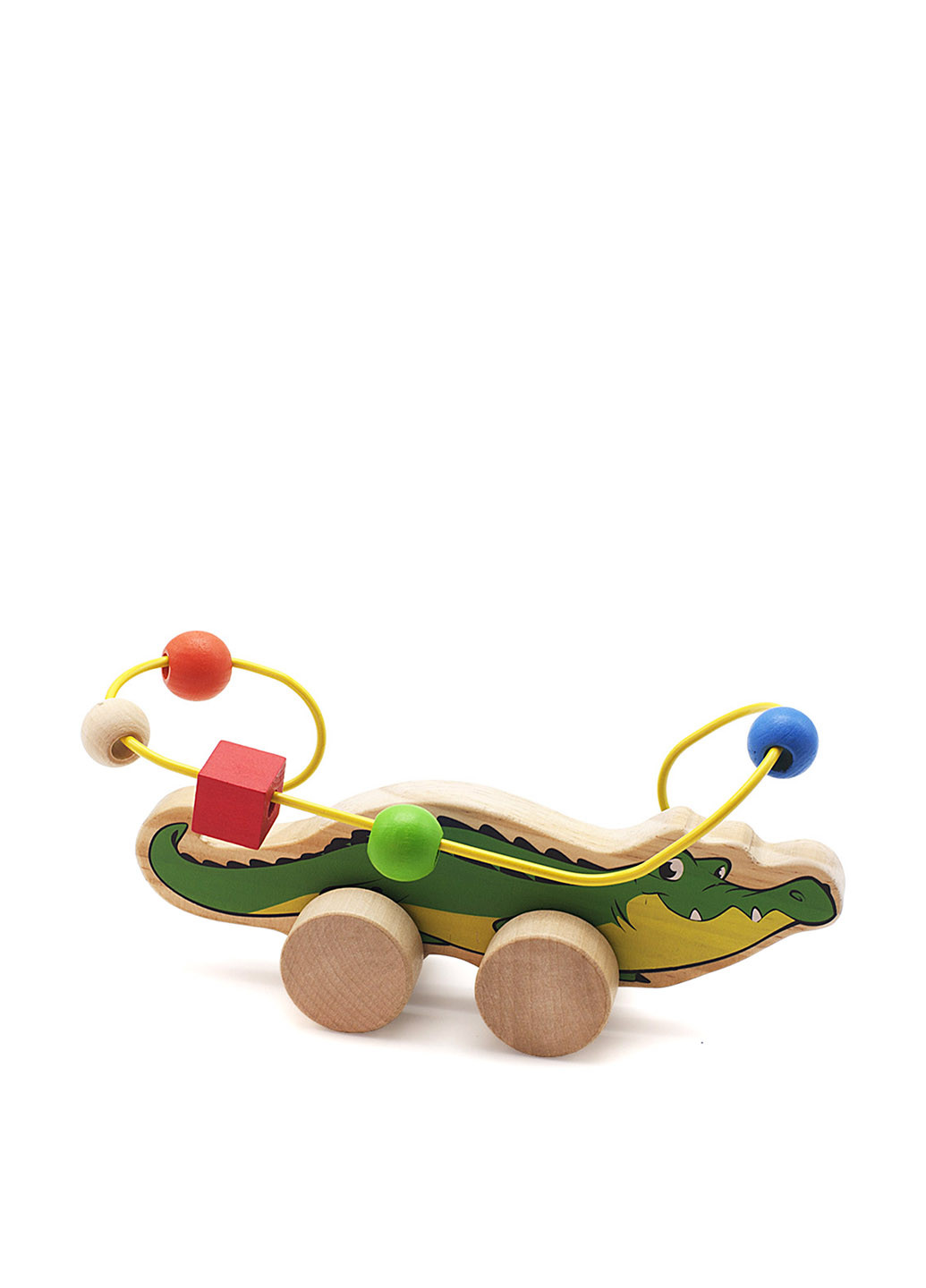 Деревянная игрушка лабиринт-каталка "Крокодил" Игрушки из дерева (17274591)