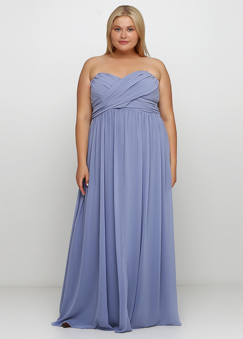 Сіро-голубий вечірня сукня а-силует H&M однотонна