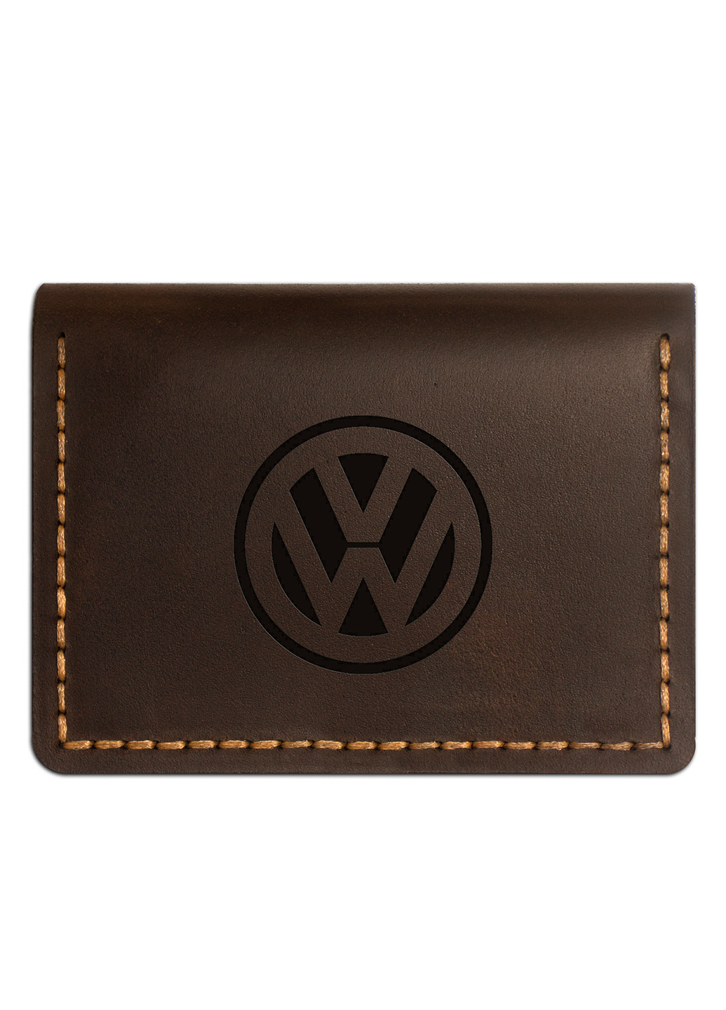 Портмоне - Обкладинка для документів Volkswagen (4 віконця для прав, ID паспорта, пропуска) - Коричневий (nas150402-9) Anchor Stuff e-cover (252289990)