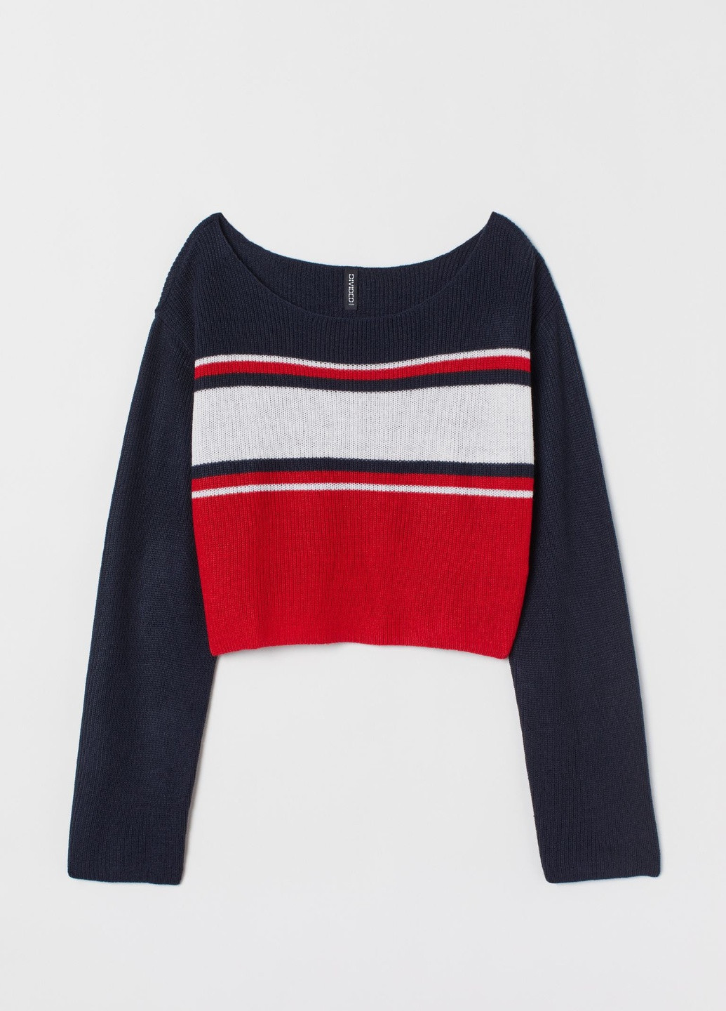 Комбинированный демисезонный свитер H&M