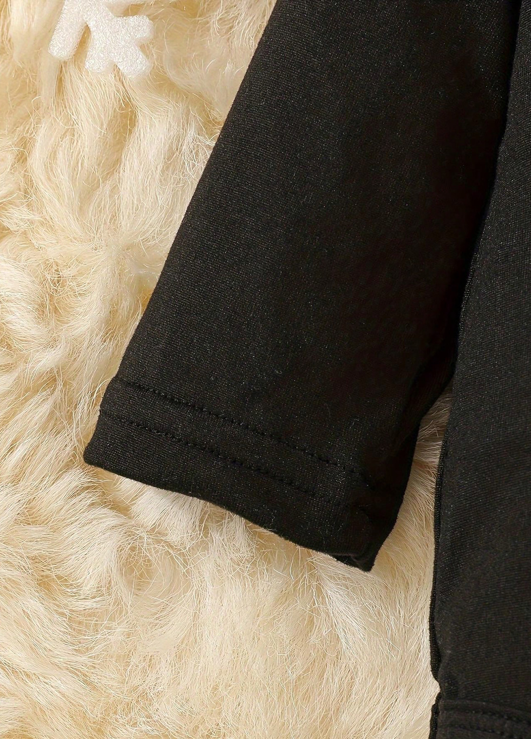 Чорний зимній костюм (боді, штани, шапка) брючний SHEIN