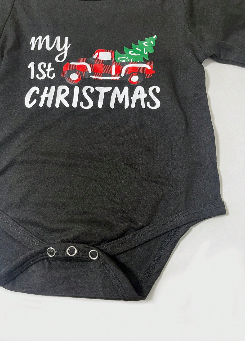 Чорний зимній костюм (боді, штани, шапка) брючний SHEIN