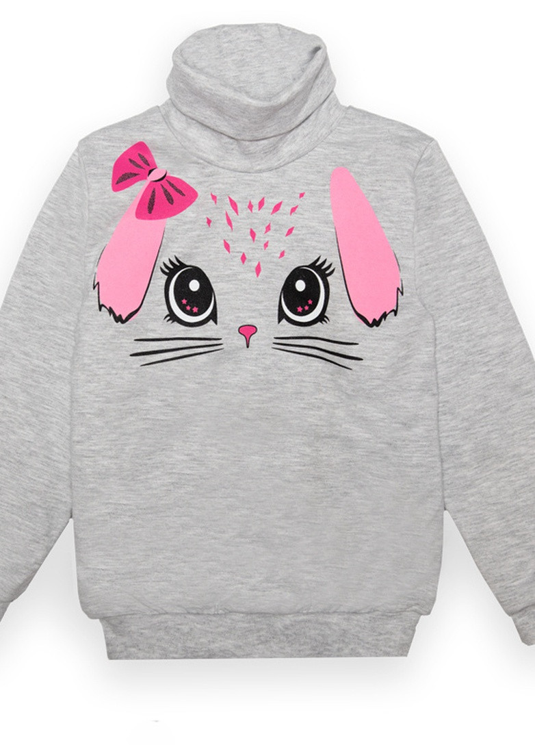 Сірий демісезонний дитячий светр для дівчинки sv-22-2-5 Габби