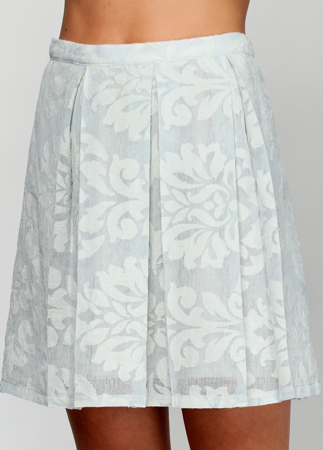 Мятная кэжуал однотонная юбка Miami Style мини