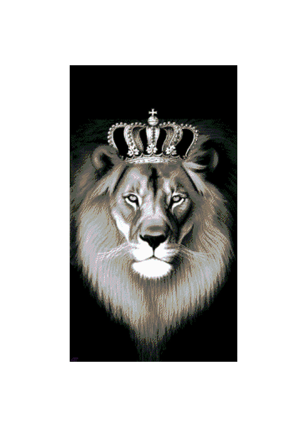 Набор для вышивания бисером Король лев 37х65 см Александра Токарева (252253156)