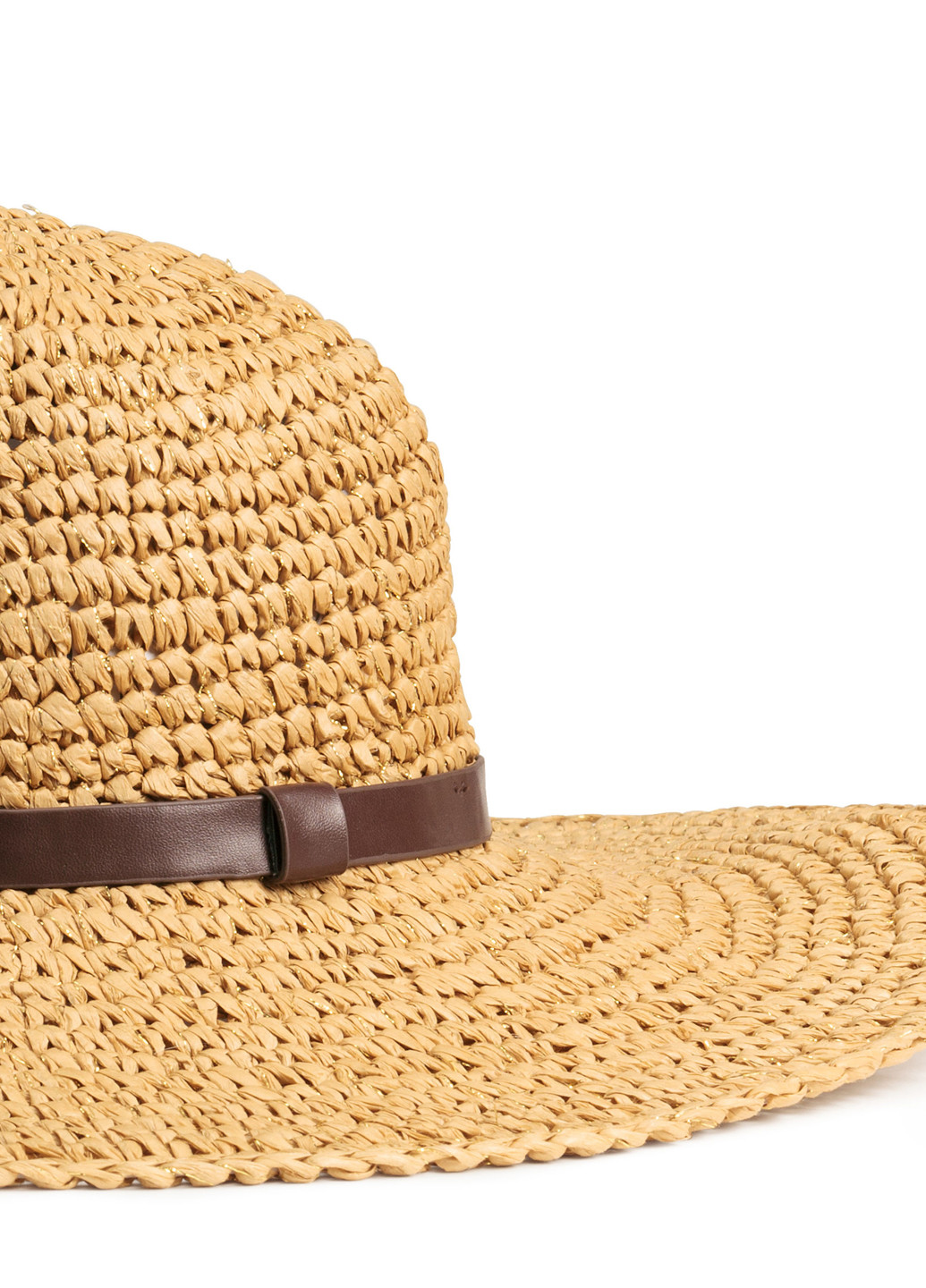 Шляпа H&M золотая пляжная